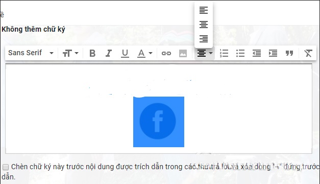 Cách tạo chữ ký gmail thủ công