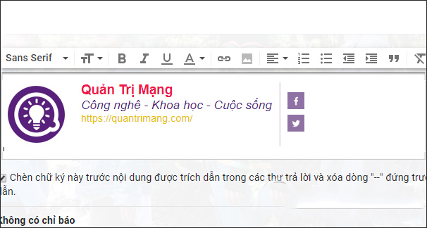 Cách tạo chữ ký Gmail trên một số website hỗ trợ