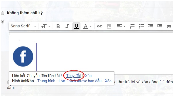 Cách tạo chữ ký gmail thủ công