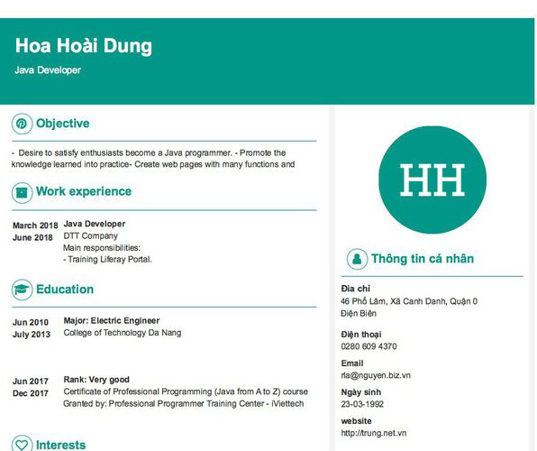 Gợi ý cách viết Mẫu CV tham khảo Java Developer