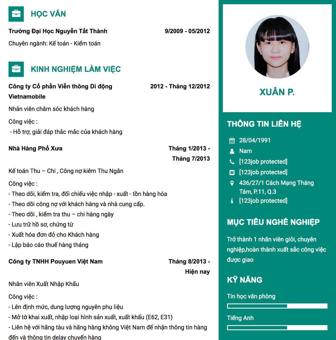 Gợi ý cách viết Mẫu CV tham khảo Nhân viên chăm sóc khách hàng 