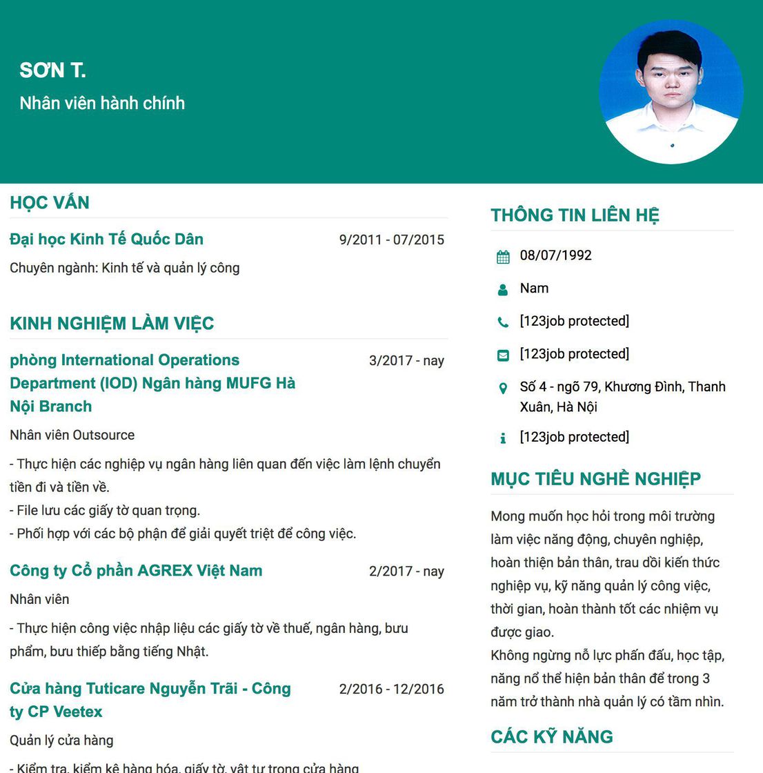 Gợi ý cách viết Mẫu CV tham khảo Nhân viên hành chính 