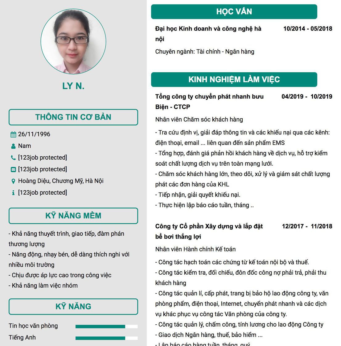 Gợi ý cách viết Mẫu CV tham khảo Nhân viên Chăm sóc khách hàng 