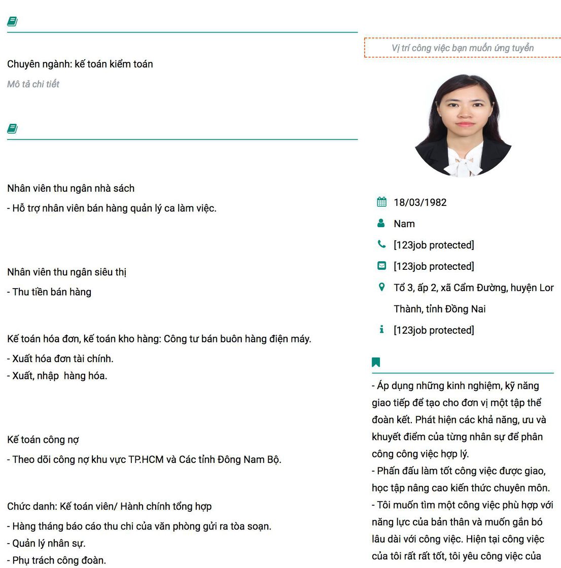 Gợi ý cách viết Mẫu CV tham khảo Nhân viên thu ngân nhà sách 