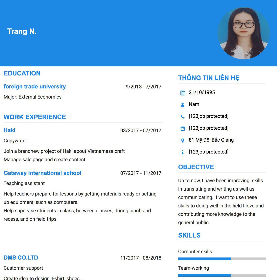 Gợi ý cách viết Mẫu CV tham khảo Copywriter 