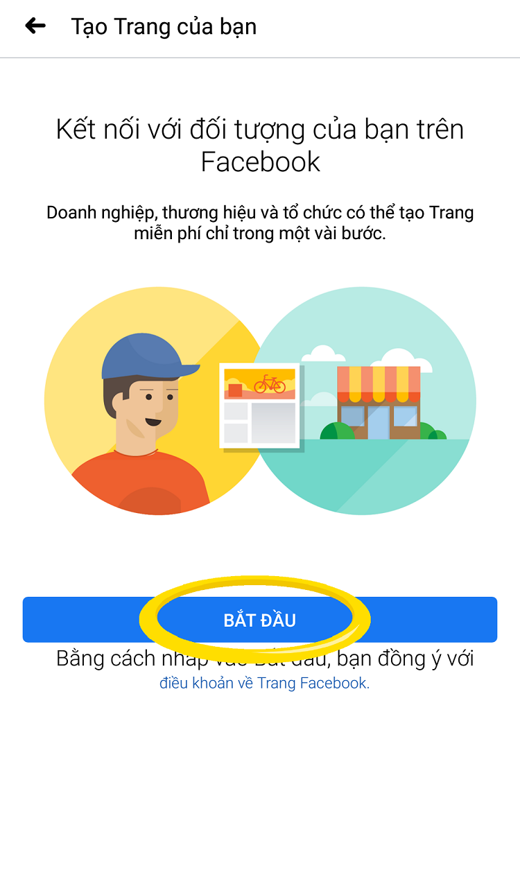 Bắt đầu tạo trang