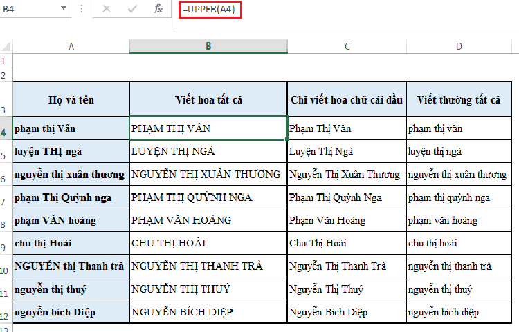 Thủ thuật excel