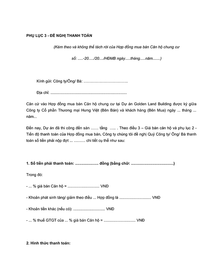 Mẫu giấy đề nghị thanh toán 000