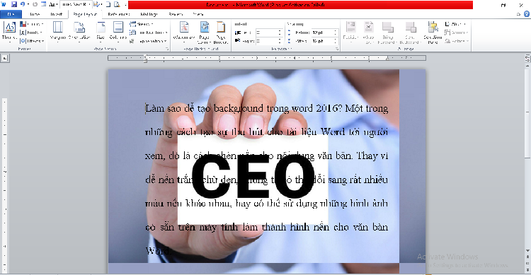 Cách Tạo Hình Chìm Trong Word (Watermark) để Bảo Vệ Bản Quyền 2024