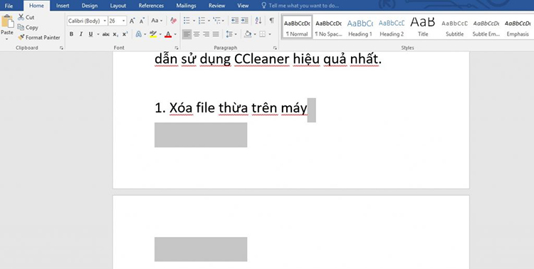 Cách xóa trang trắng trong word là gì 1