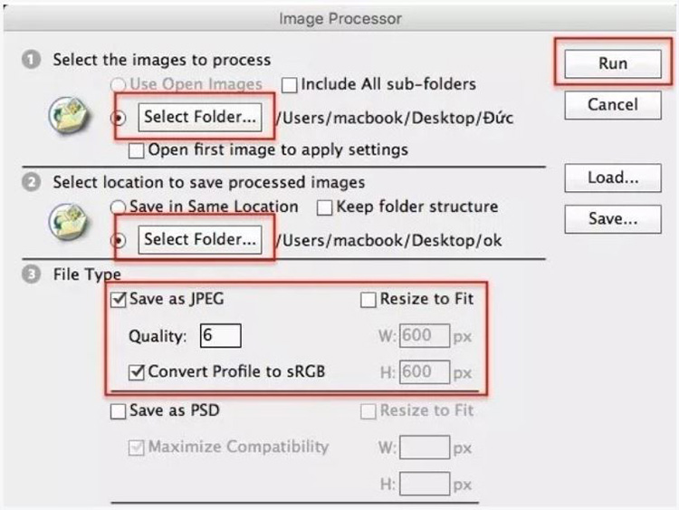 Cách Resize ảnh hàng loạt bằng phần mềm Photoshop