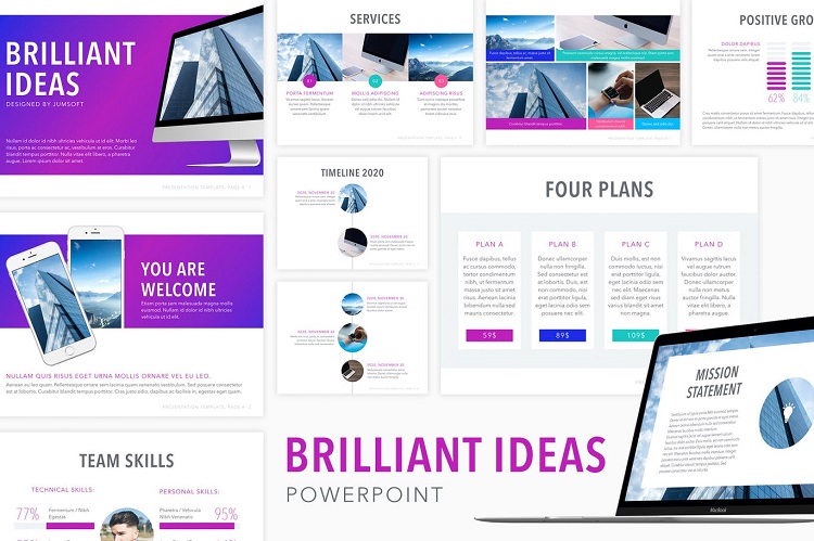 Brilliant Ideas PowerPoint Template 