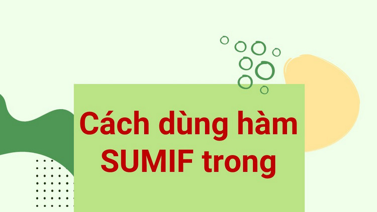 Hàm SUMIF 4