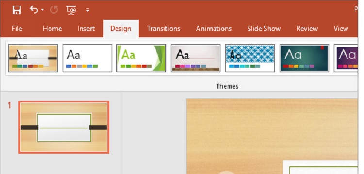 chọn theme slide powerpoint