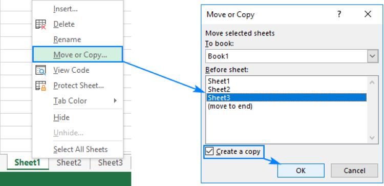 Bạn có thể thực hiện cách copy sheet trong Excel bằng cách kéo thả chuột