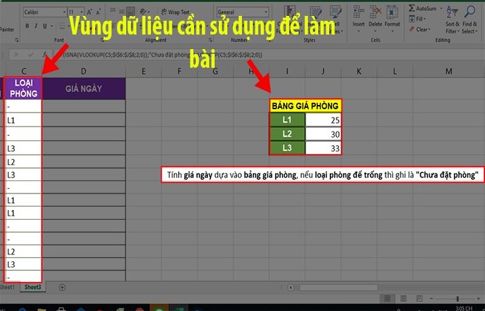 Cách sử dụng hàm ISNA trong Excel