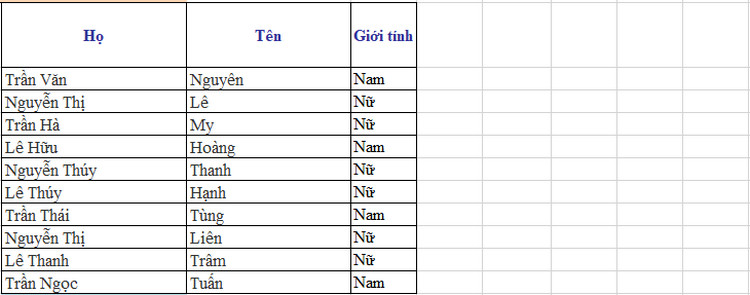 Cách sắp xếp tên theo abc trong excel 2010 1