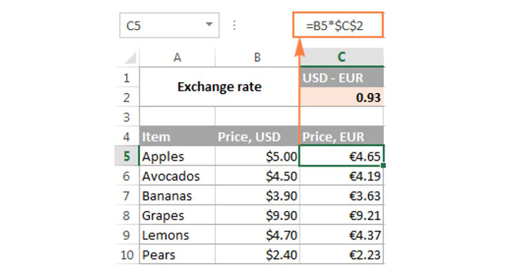 Cách 1: Cố định công thức di chuyển để copy sheet trong Excel