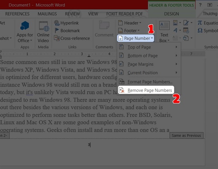 Bí quyết xóa số trang, cách đánh số trang trong Word theo ý muốn nhanh gọn nhất 