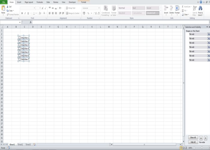 Hướng dẫn cách tick dấu checkbox trong Microsoft Excel