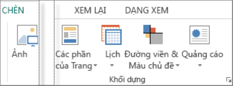 Những phương pháp sau đây hướng dẫn bạn thêm khối dụng trong Microsoft Publisher là gì