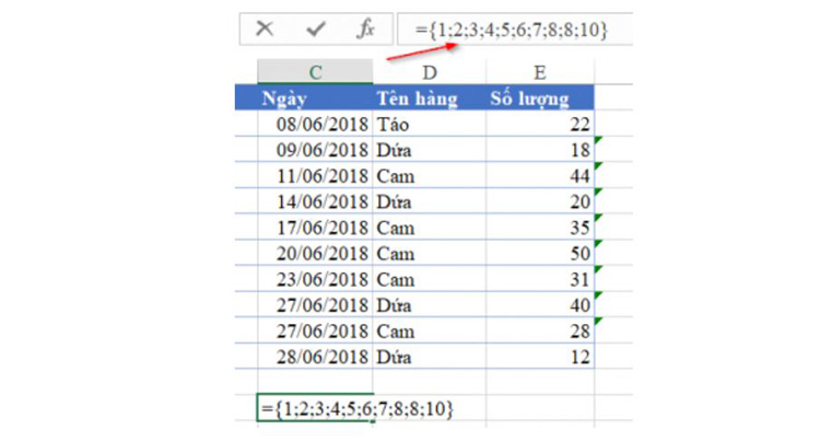 kiểm tra kết quả hàm MATCH