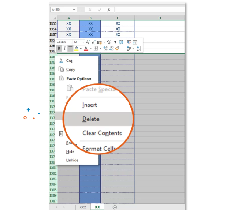 Cách giảm dung lượng file excel