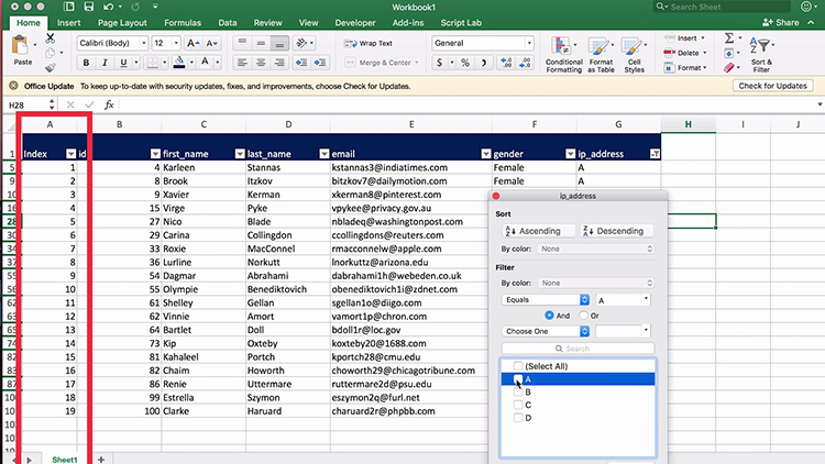 cách đánh số thứ tự trong excel 2010