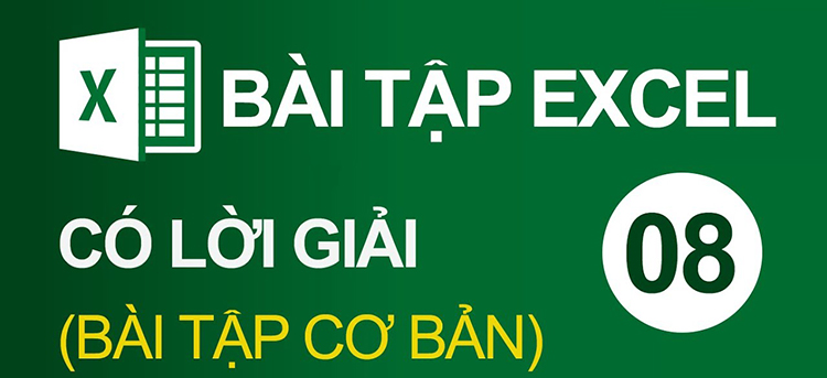 bài tập excel cơ bản 