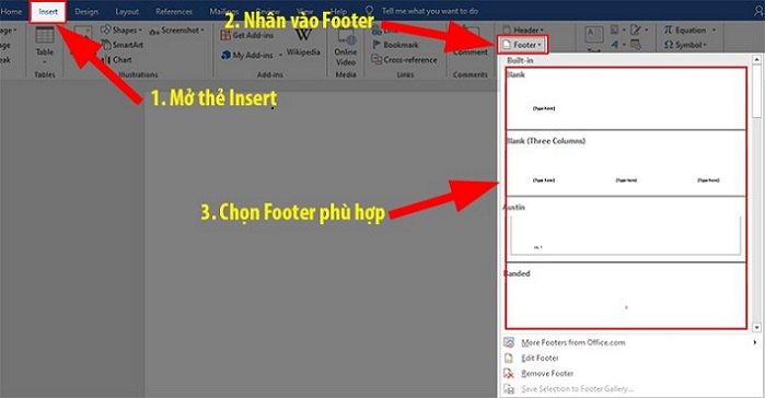 Cách tạo Header, Footer trong Word cho mọi phiên bản 