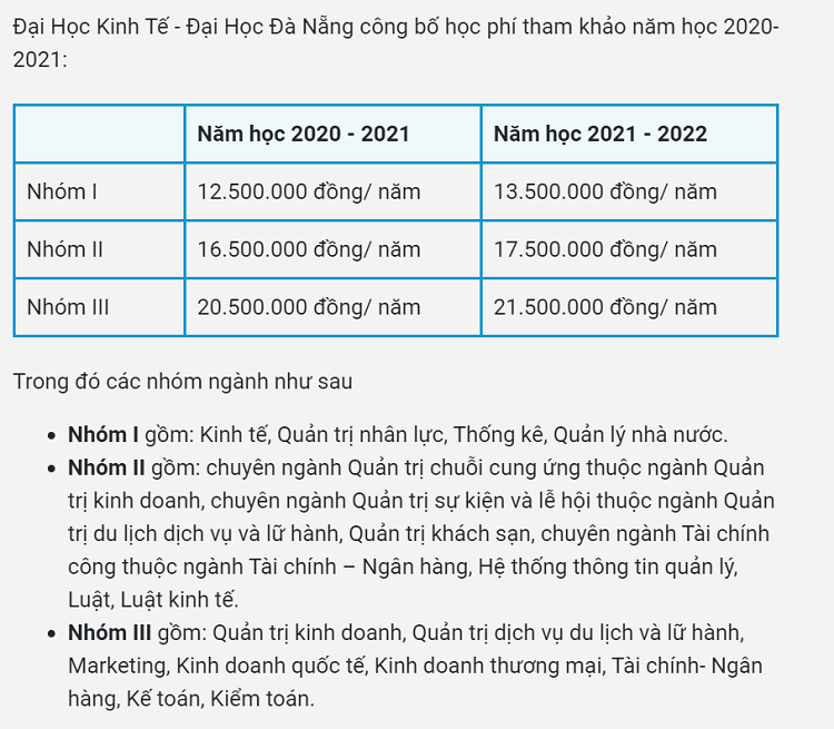 Bạn cần biết những gì trước khi đăng ký vào Đại học kinh tế Đà Nẵng
