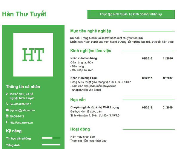 Hướng dẫn cách viết CV thực tập sinh kinh doanh chuẩn từ A-Z