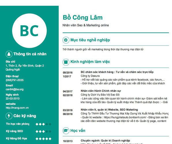 Cách viết CV Nhân viên SEO chuẩn chinh phục các nhà tuyển dụng