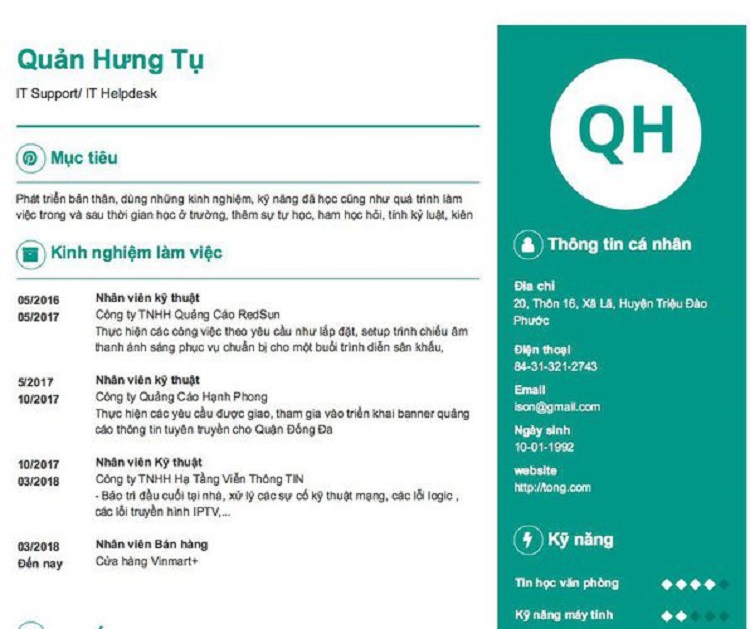 Hướng dẫn chi tiết cách viết mẫu CV IT Help Desk hiện nay