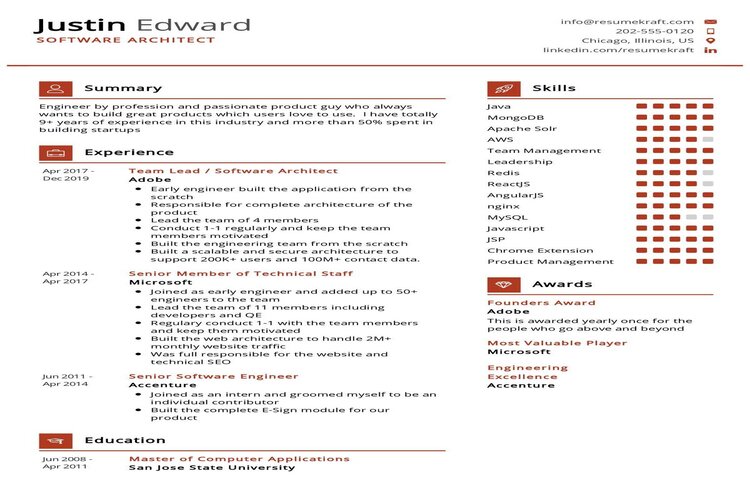 Hướng dẫn viết mẫu CV Software Architect đơn giản và hiệu quả nhất