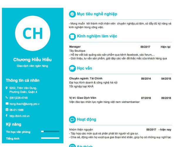 Cách viết mẫu CV giao dịch viên cùng những lưu ý khi viết CV bạn nên nắm được