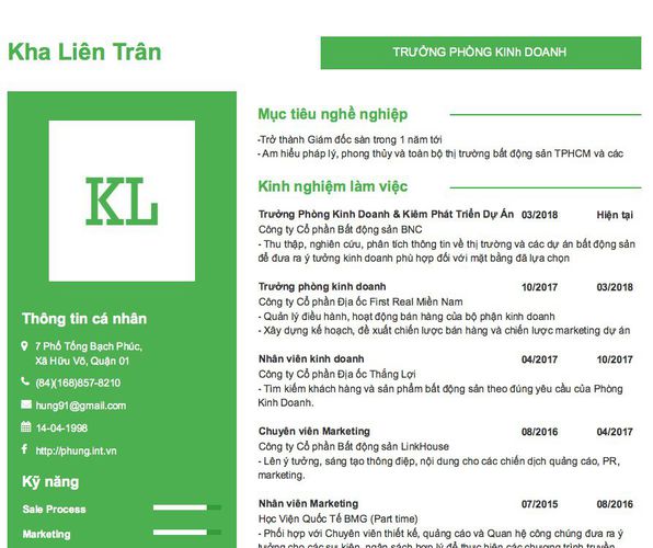 Hướng dẫn cách viết cùng những lưu ý khi viết mẫu CV Trưởng phòng kinh doanh